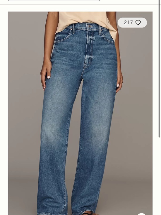 MOTHER Denim - MOTHER Wide-Leg High-Rise Jeans — Medium Blue Wash